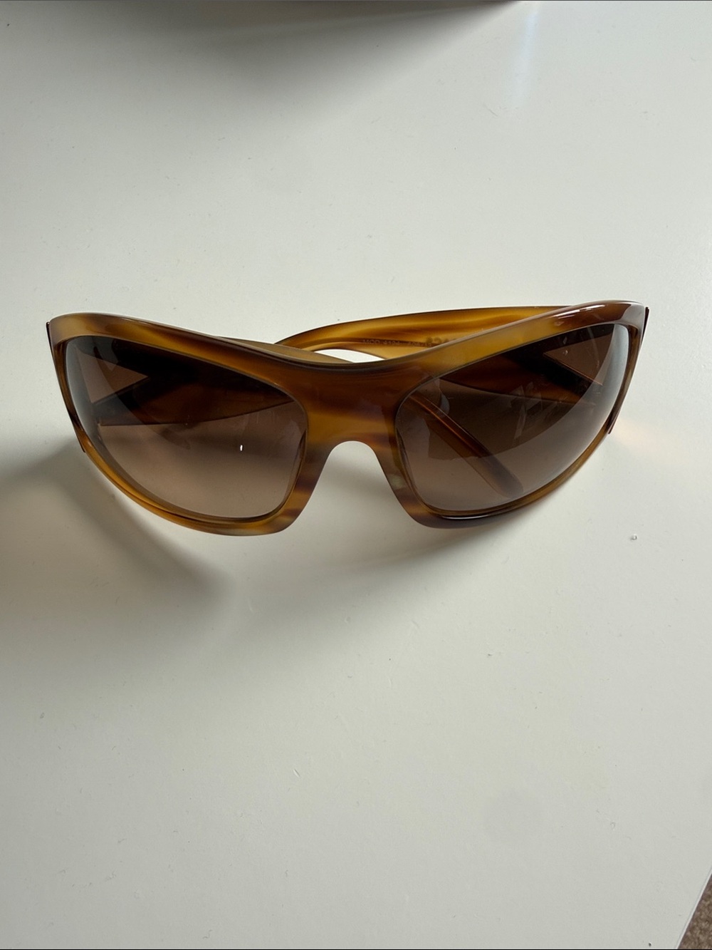 Versace Tortoiseshell Amber Sunglasses Temple